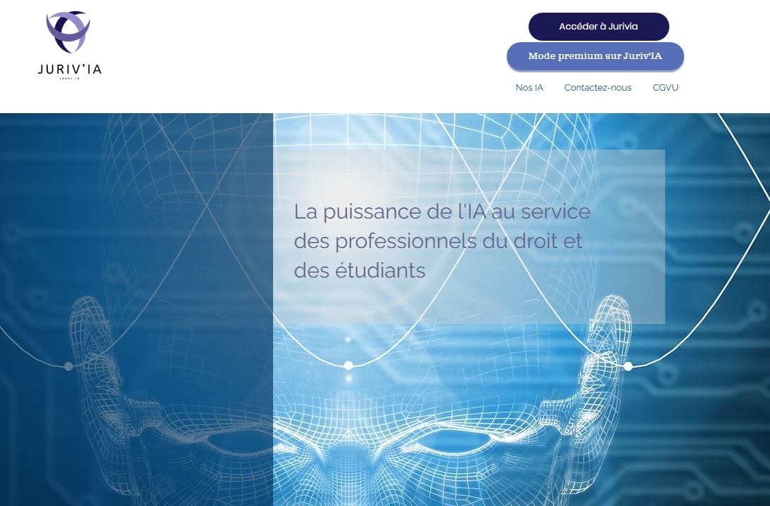 Interface de Juriv’IA en 2025